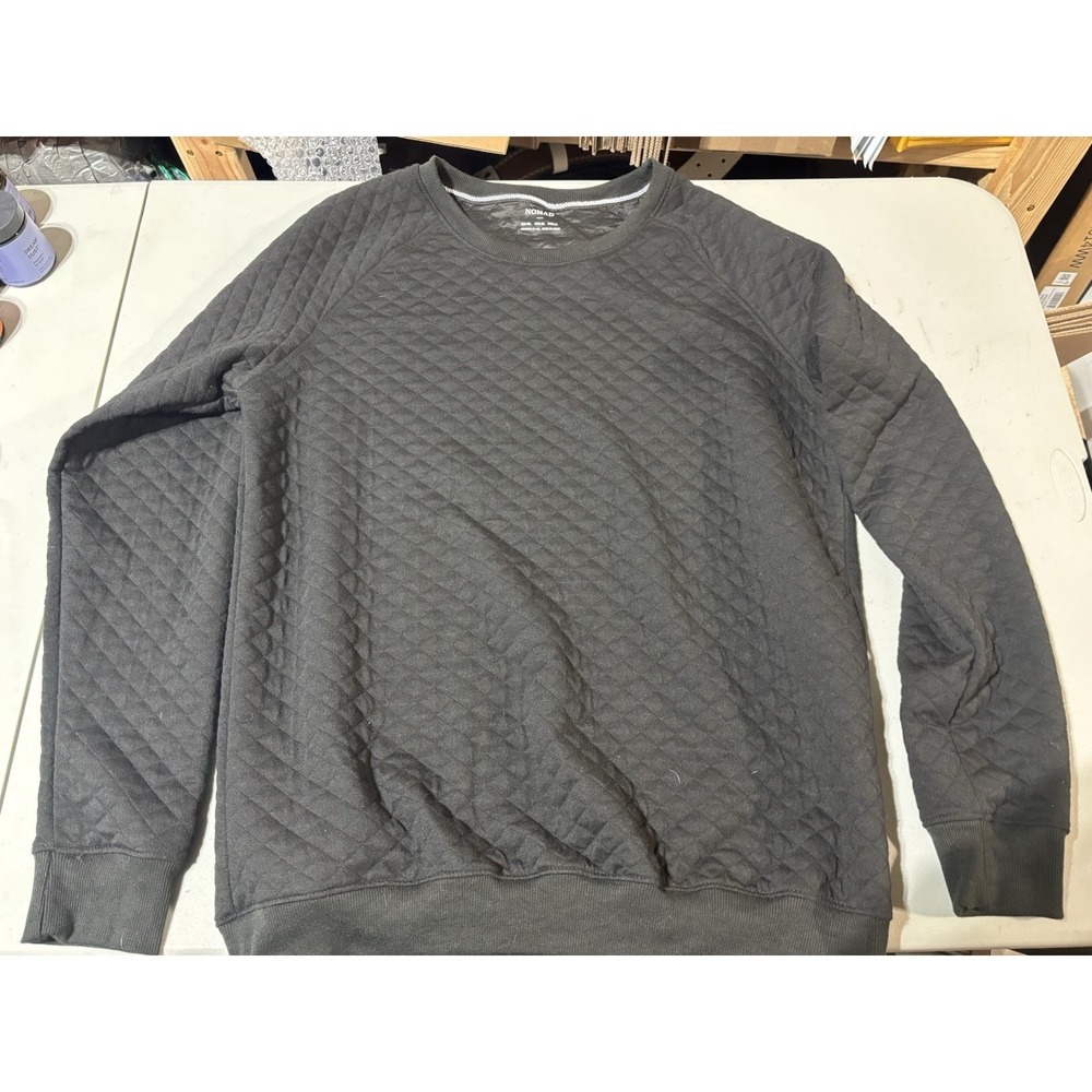 Nomad XL Black Long Sleeve Quilted Shirt‎